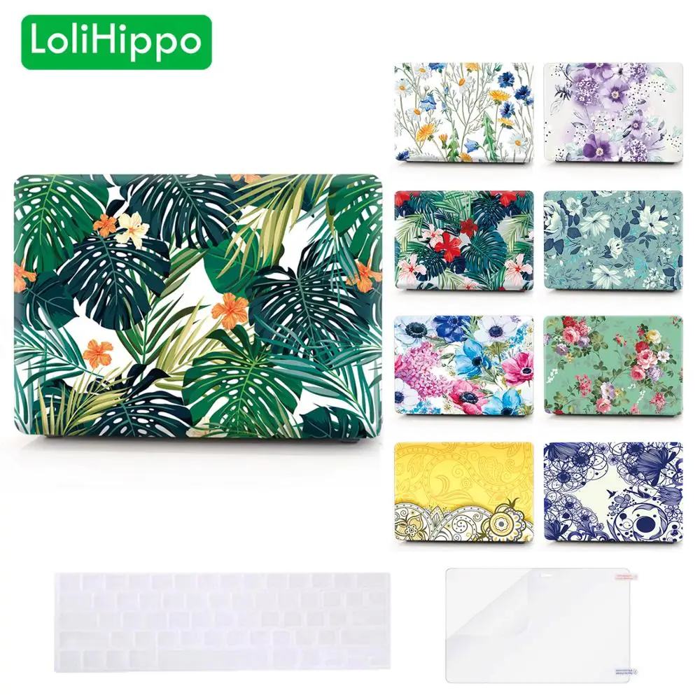 Защитный жесткий чехол для ноутбука LoliHippo серии Nature Macbook Air Pro 11 13 15 дюймов A1278