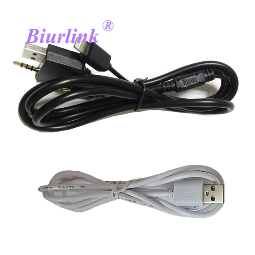 Biurlink 3 5 мм разъем USB Aux аудио кабель адаптер для зарядки Hyundai Kia iPhone 5S 6 6S|usb aux|aux cable