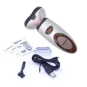 

1PCS Double-Ring Blade USB Rechargeable Beard Razor Electric Pocket Shavers For Men Waterproof Shaving Machine USB Car Cordless