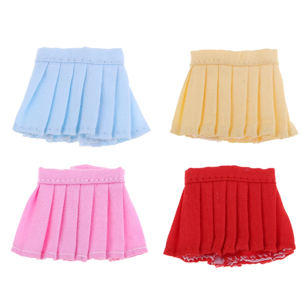 Cute Summer Pleated Mini Skirt Fits for 11cm OB11 Dolls Clothing Accessory