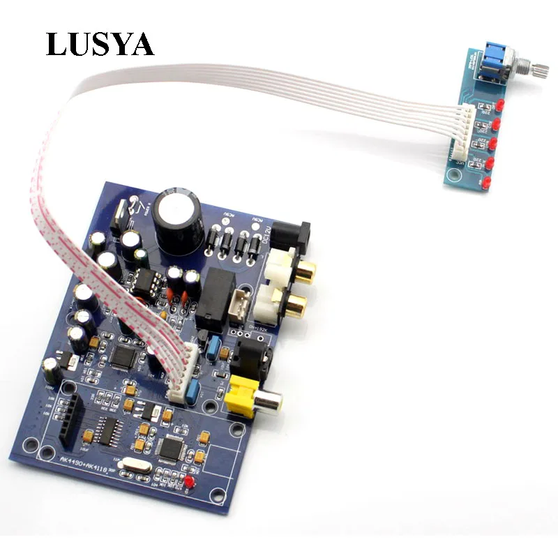 

Lusya without USB daughter card AK4490 + AK4118 four channel input DAC decoder board With fiber coaxial USB T0372