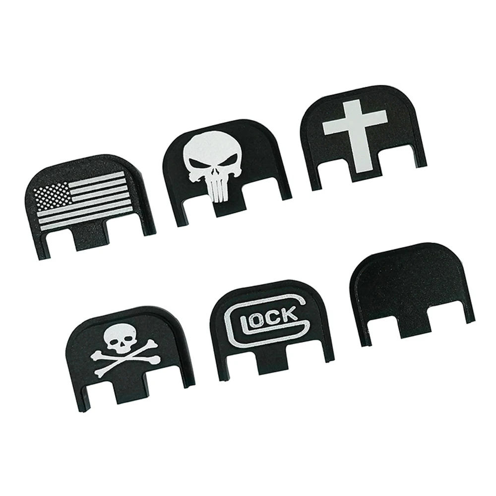 Airsoft AR 15 Accessories Tactical Glock  Slide Rear Cover PlateFor G17 19 22 23 36 38 Gen5 For Hunting  (2)