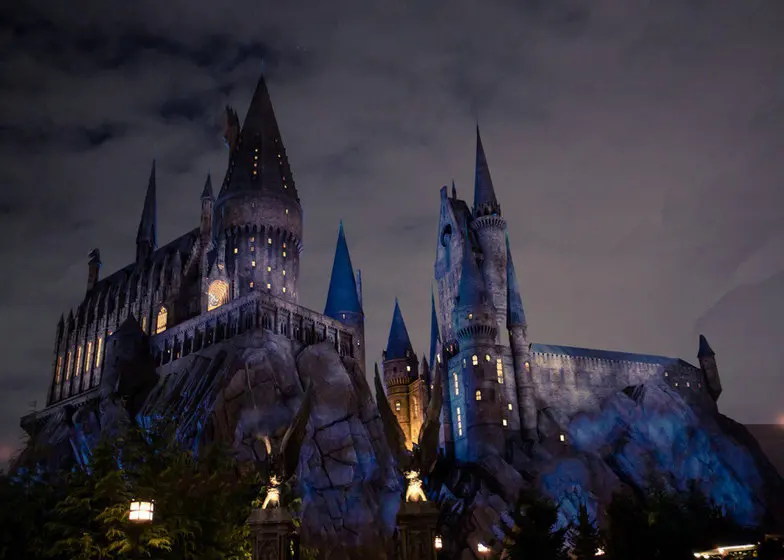 

Harry Potter Hogwarts Castle Night Sky Baby Newborn Child Fotografia Photo Background Vinyl
