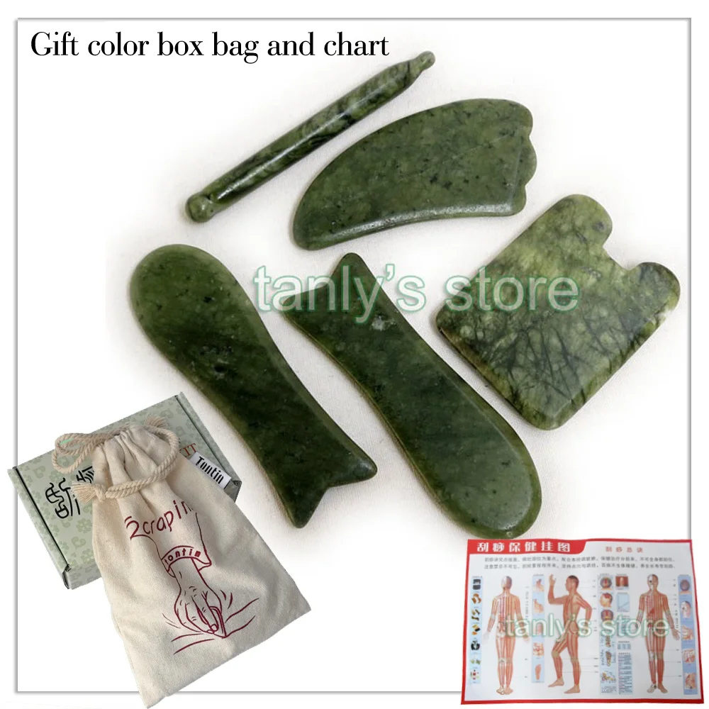 Gua Sha Scraping Massage Facial Skin Care Jade Back Body Massage & Relaxation Face leg Slimming thin Acupuncture Scraper V line Gua Sha Scraping Massage Facial Skin Care Jade Back Body Massage & Relaxation Face leg Slimming thin Acupuncture Scraper V line