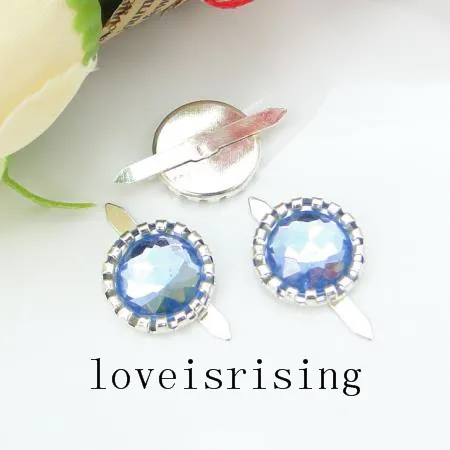 

FREE SHIPPING--100PCS Blue Brads Paper Fastener for Scrapbooking Wedding Stationary Favor Box DIY Craft Supplies