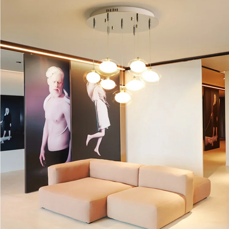

Modern creativity luxury glass ceiling light living room lamp bedroom light fixture hotel commercial decorative ceiling light