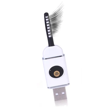 

Heated Eyelash Curler USB Rechargeable U Disk Shaped Eyelash Curling Tool Mini Lash Curler MH88