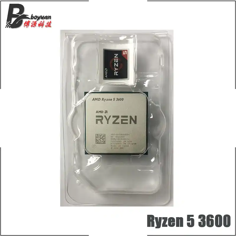 Amd Ryzen 5 3600 R5 3600 3 6 Ghz Six Core Twelve Thread Cpu Processor 7nm 65w L3 32m 100 Socket Am4 New But No Fan Cpus Aliexpress
