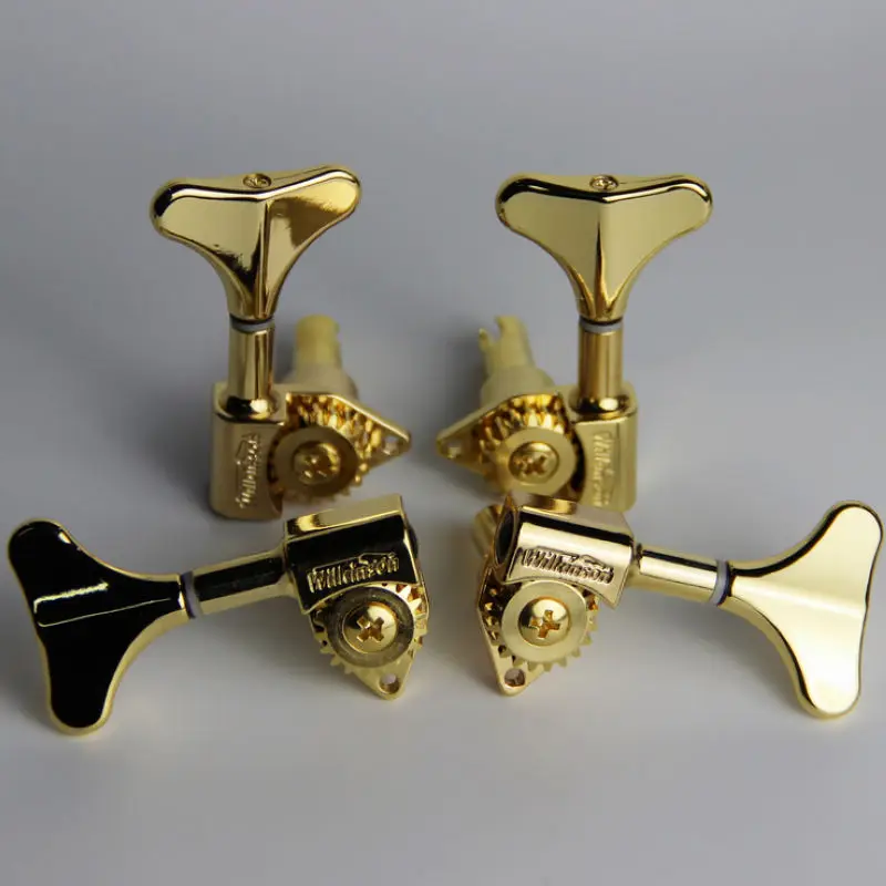 2R2L Wilkinson Bass Guitar Machine Heads Open Gear WJB 750 Goldin