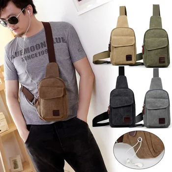 

Men Sling Chest Pack Daypack Shoulder Bag for Travel Camping Trekking New