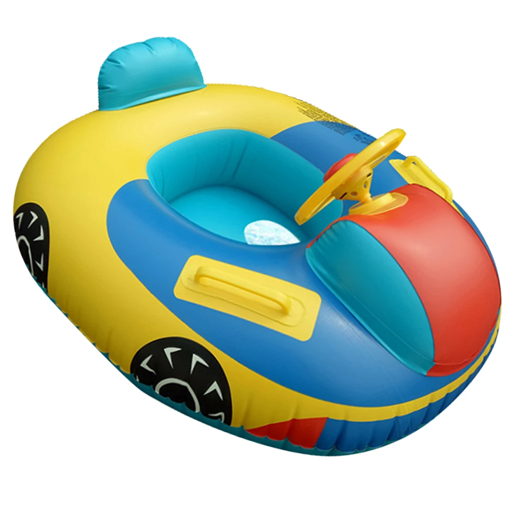 

Steering Wheel Infant Swimming Float Baby Swim Circle for Summer Pool Play