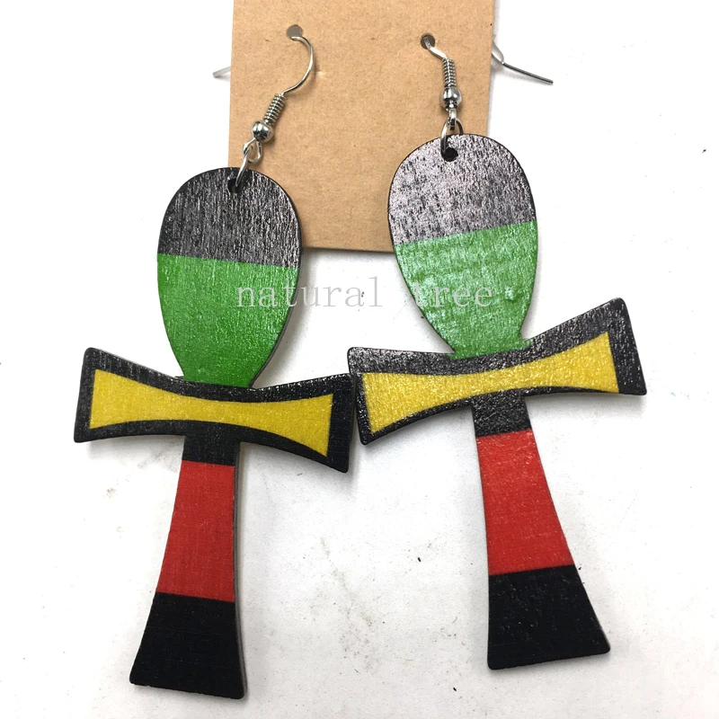 Бесплатная доставка! Деревянные серьги с принтом на ногу|wooden earrings|earrings free shippingwood