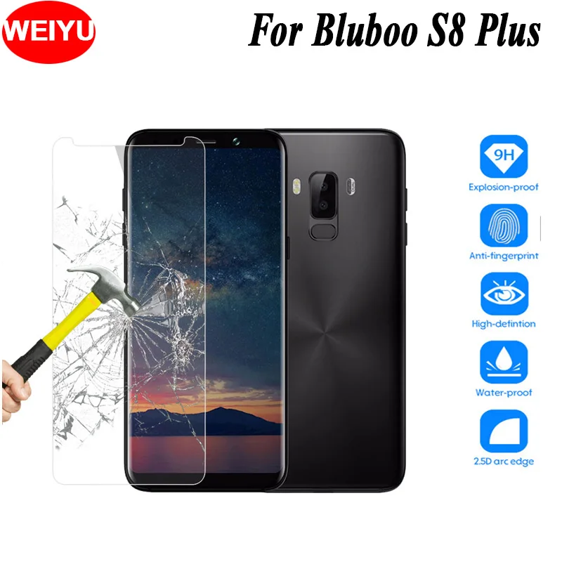 

WEIYU For Bluboo S8 Plus Phone Glass Film Screen Protector Ultra Thin Film 6.0 inch For Bluboo S8 Plus Protective Tempered Film