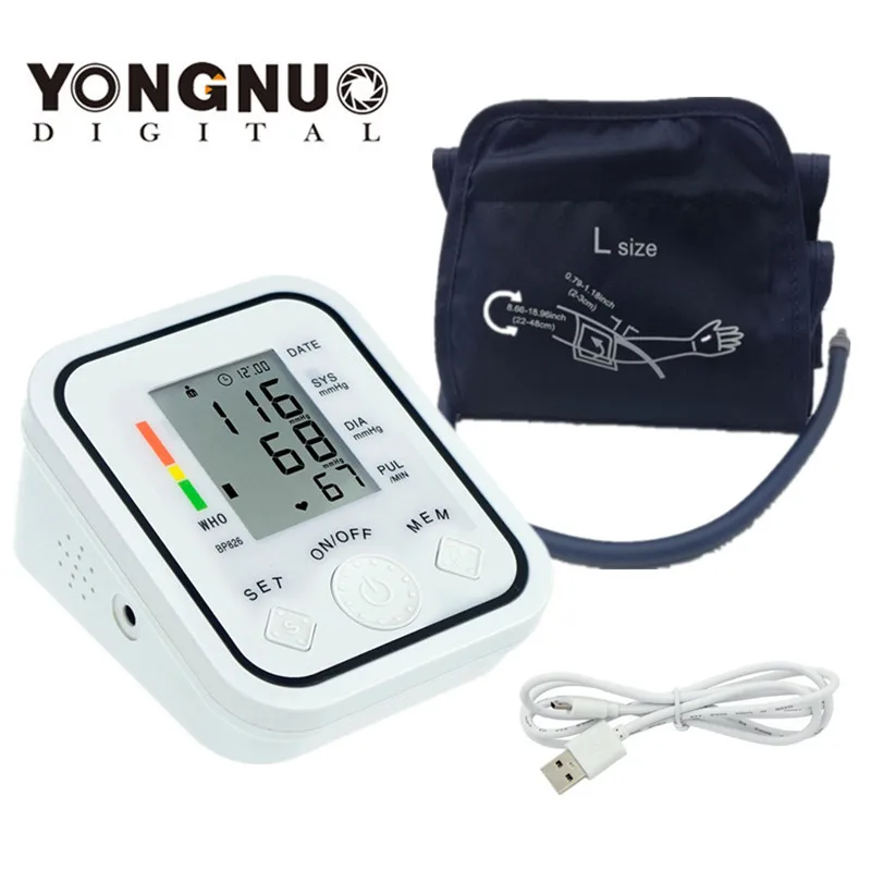 arm cuff Digital Upper Arm Blood Pressure meter Heart Beat Meter Machine Tonometer