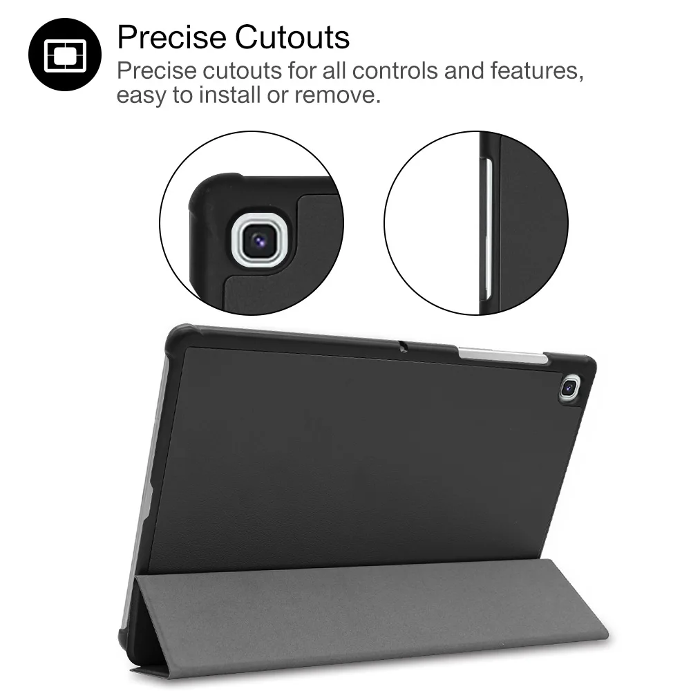 Tablet Case for Samsung Galaxy Tab S5E SM-T720 T725 Slim Cover for Galaxy Tab 10.5 2019 Auto Sleep PU Leather Capa-3