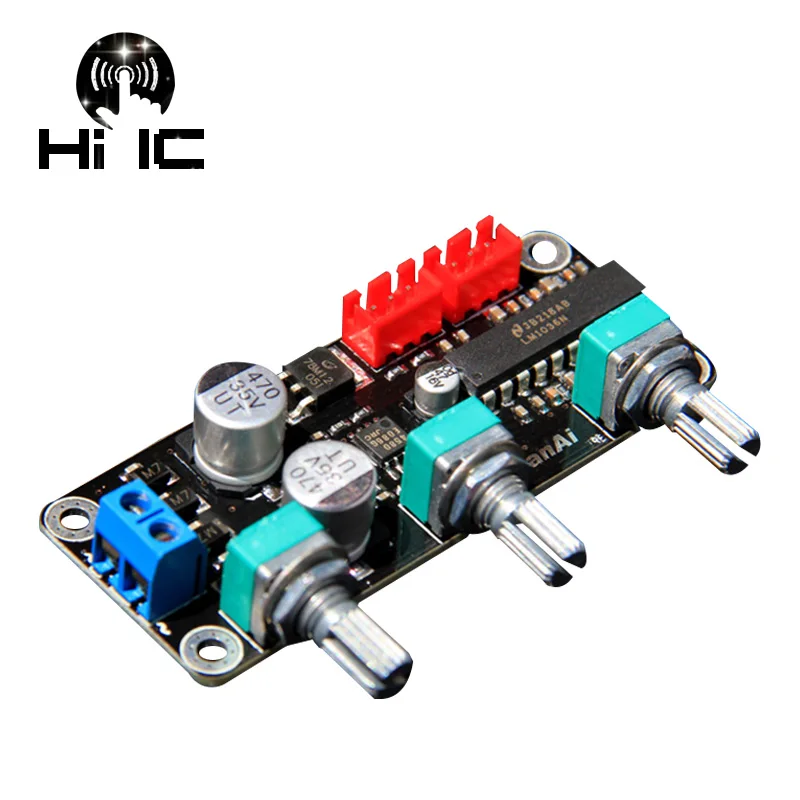 

Olive LM1036N Tone Preamplifier Volume Control Stereo Board Amplifier Board With 4580 Low Noise Amplifie
