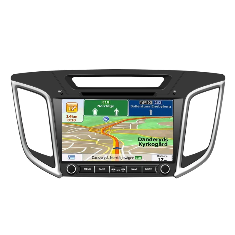 Discount 2 Din Car Radio DVD GPS Navigation Player For Hyundai Creta IX25 2014 2015 2016 2017 2018 touch screen navy Multimedia headunit 4