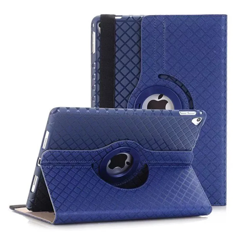 

360 Rotating PU Leather+TPU Flip Case For iPad 6 Air 2 W/Stand Cover For iPad Air 2 Fundas Coque For ipad 6th generation case