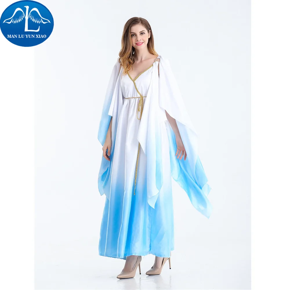 MANLUYUNXIAO Women Princess Greek Roman Cleopatra Dress Performance Show Costume Halloween Costumes For Women Wholesale 