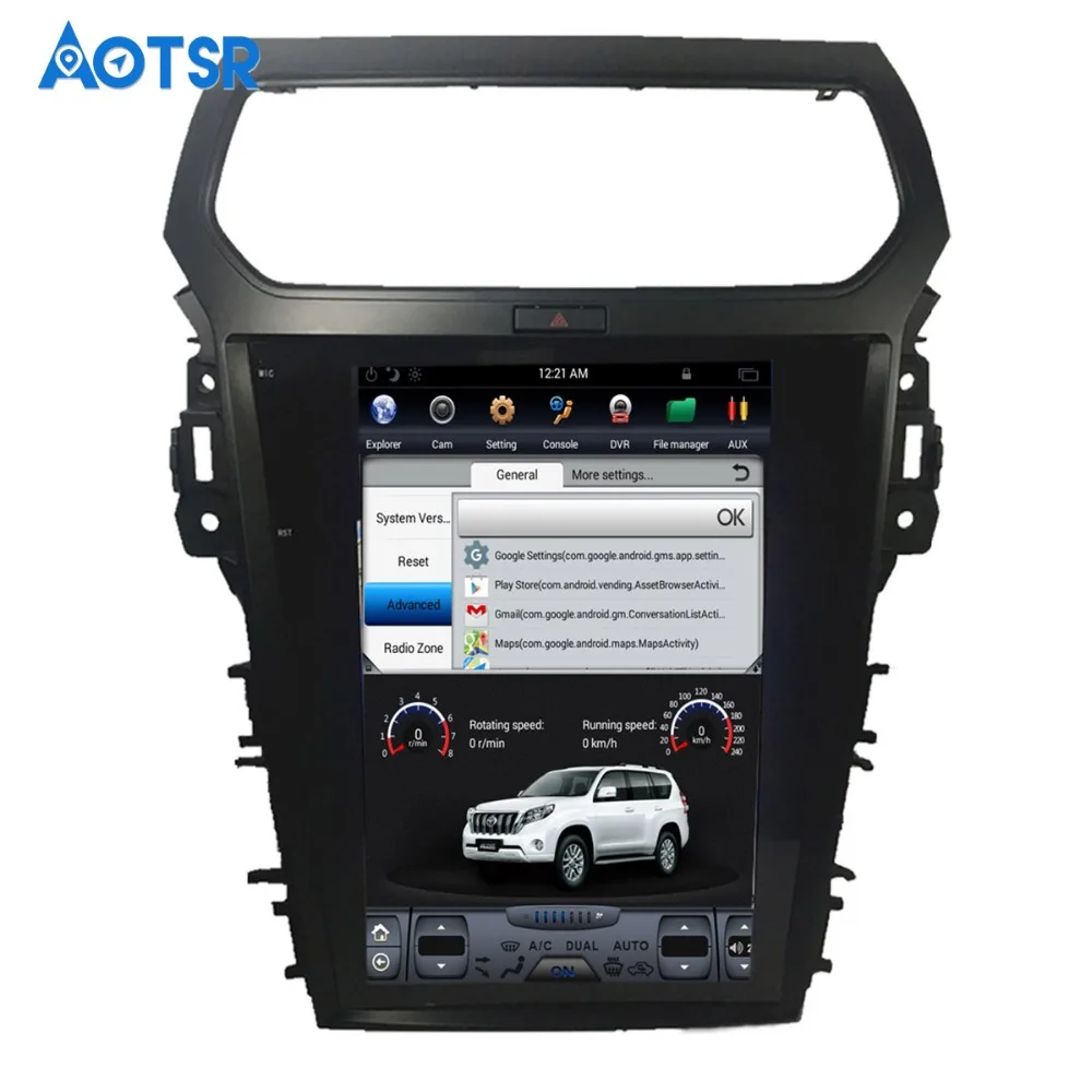 Excellent Tesla style Android Car DVD Player GPS Navigation For Ford Explorer 2011 2012 2013 2015 2016 car stereo multimedia audio car Pad 3