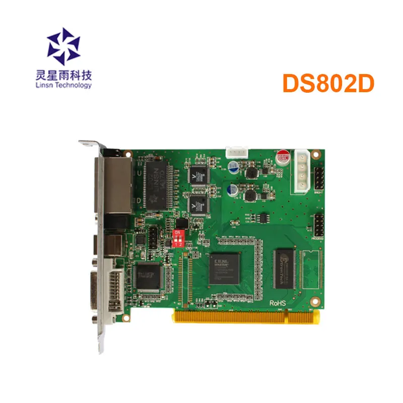 Синхронная отправляющая карта linsn ds802d светодиодный видеоконтроллер для