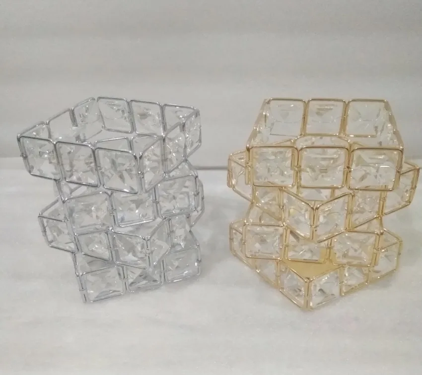 

Free shipping DIY K9 square crystal table lamp shade lamp body candlestick accessories pendant lamp shade