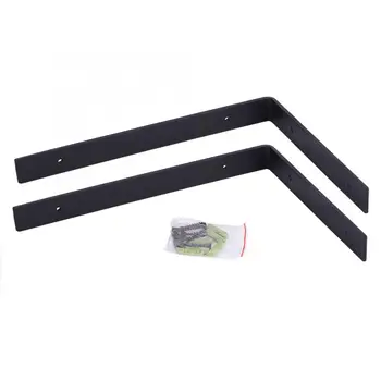 

1 Pair Iron Heavy Duty Shelf Wall Brackets for Wooden Storage Organizer Shelves DIY Home Decor Metal Shelf Bracket