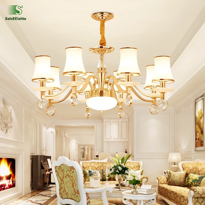 

Modern Lustre Marble Led Chandeliers Lighting Gold Metal Living Room Led Pendant Chandelier Lights Bedroom Hanging Lamp Fixtures