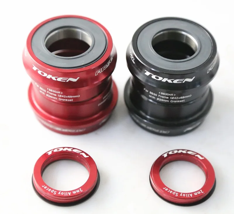 Токен BB30 С нажимным кронштейном/7075AL CNC axis / bike GXP 24 мм/22 мм|token bb30|bottom bracketbb30 bottom bracket |