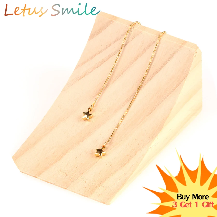 

Romantic Star Ear Line Earrings Women Gold color Cute Love Drop Earring Boho Long Dangle Earring Ear Jewelry Gift Brincos 2019