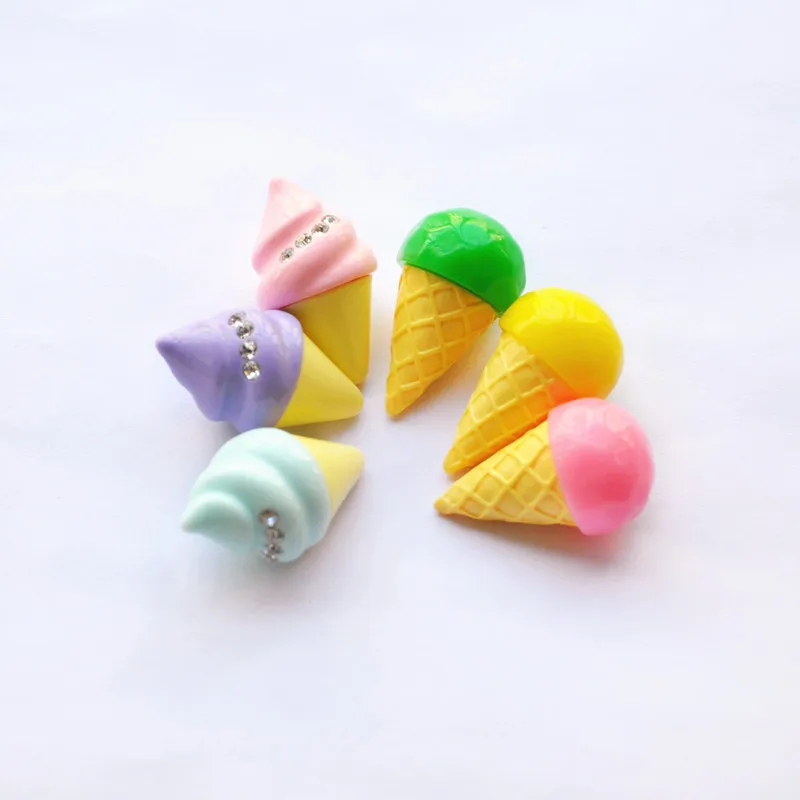

40*22mm 10pcs DIY Miniature Artificial Fake Food Cake Resin icecream cabochon for diy decoration