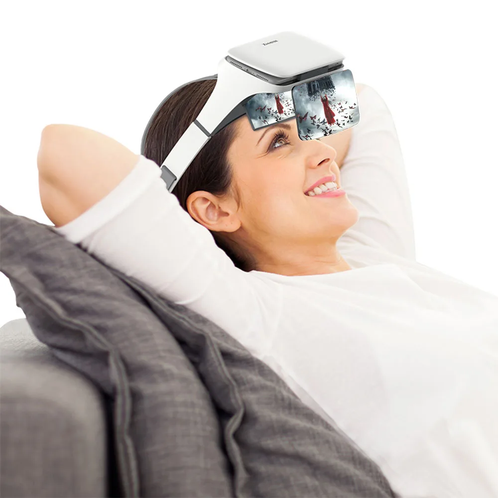 Visor X Phone Screen Magnifier Headmounted Hd Projector Smart Phone