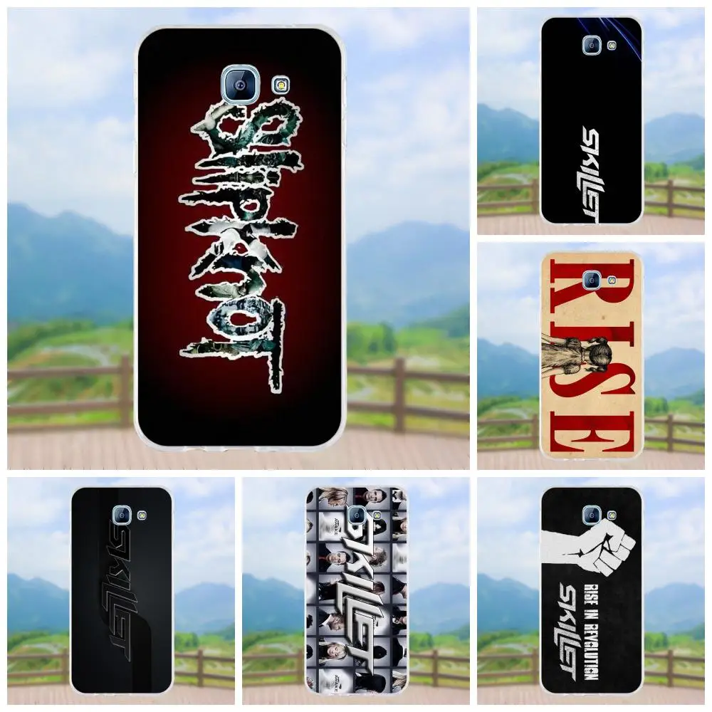 

Vvcqod TPU Print Capa Skillet Rock Brand Logo For Samsung Galaxy A3 A5 A7 J1 J2 J3 J5 J7 2015 2016 2017