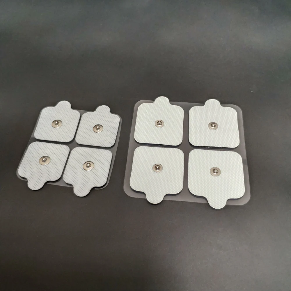 100pcs / 40pcs Square Replacement Electrode Pads 5x5cm snap for Tens EMS units COMPEX Muscle