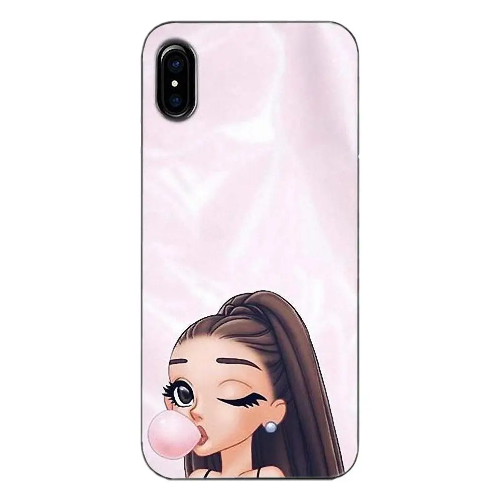 Мягкий чехол из ТПУ для Galaxy Alpha Core Prime Note 4 5 8 S3 S4 S5 S6 S7 S8 S9 mini edge Plus Ariana Grande с рисунком