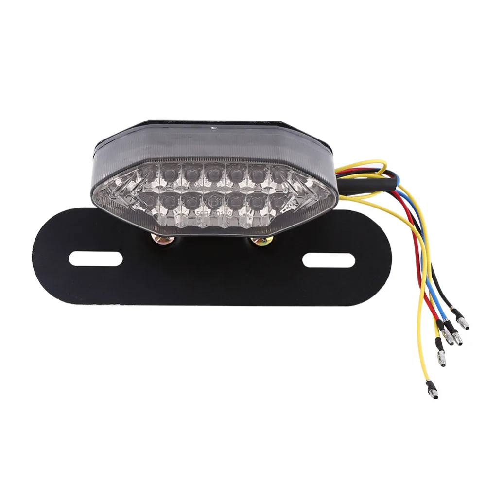 

16-LED Motorcycle Quad ATV Tail Turn Signal Brake License Plate Integrated Light 12V Car-Styling