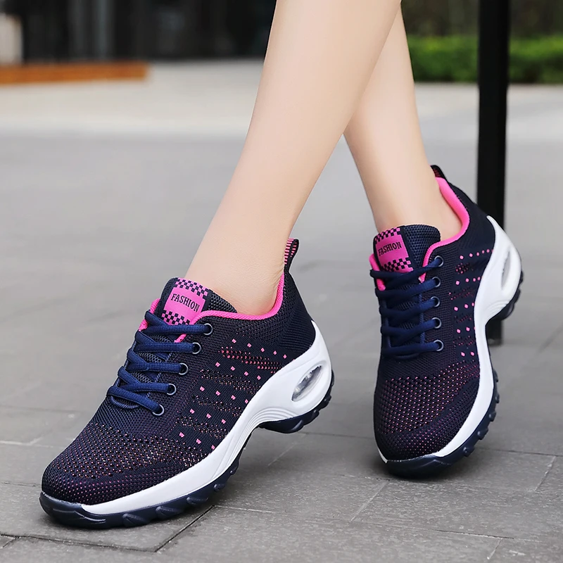 

Plus size 35-42 tenis feminino Sneakers For Women outdoor casual wedge shoes Woman Air cushion damping Breathable zapatos mujer