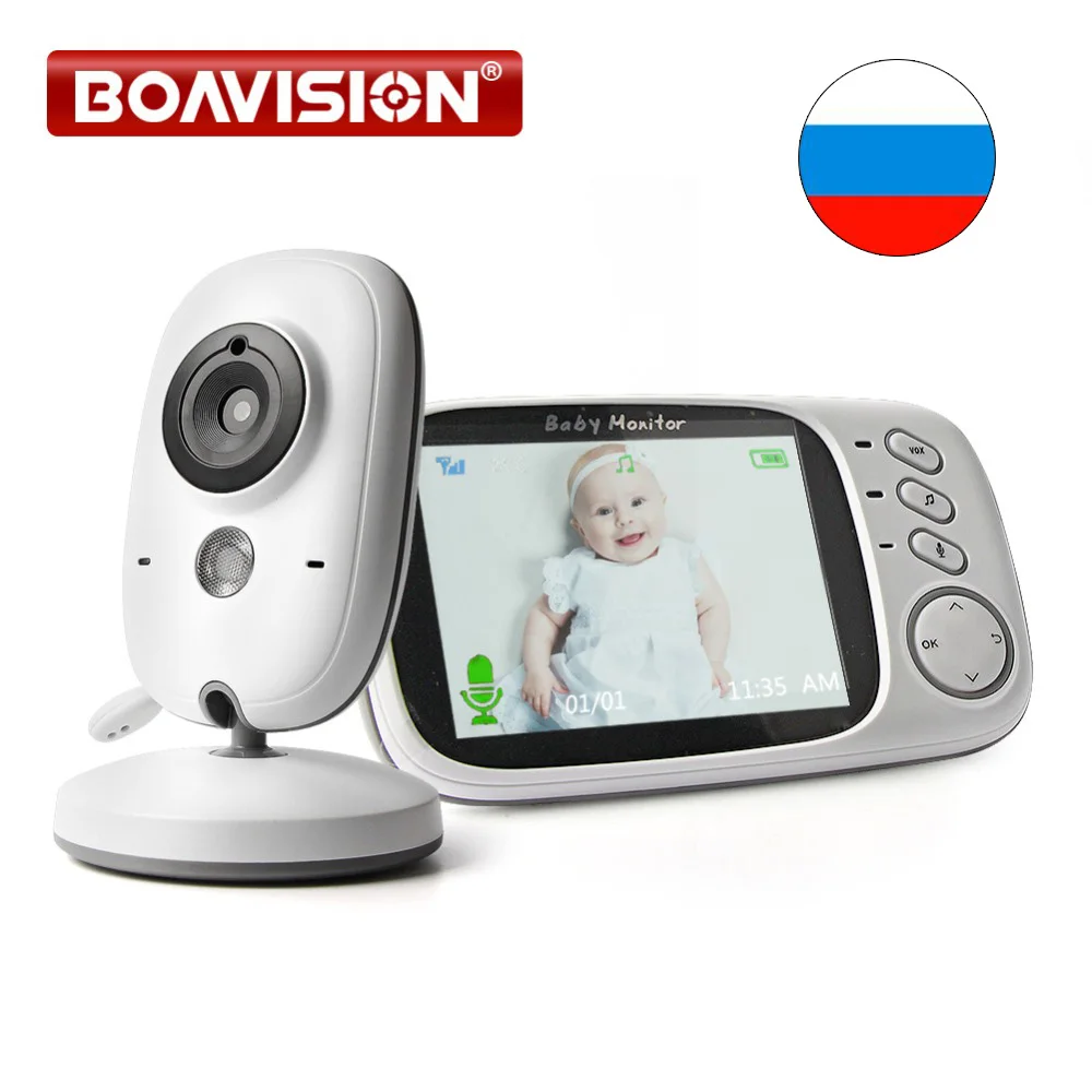 3.2 Inch LCD Video Baby Monitor 2.4G Wireless 2 Way Audio Bebe Cam Night Vision Surveillance Securi