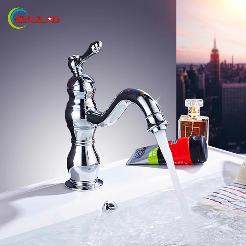 Nekjcag Basin Faucets Bathroom Faucet Hot and Cold Water Basin Mixer