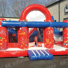 Надувной Красный батут замок Забавный для младенцев прыжок