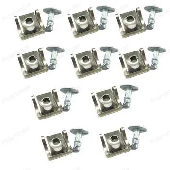 

10Pcs Screw Undertray Clips fitting kit Metal Under Engine Cover 8D0805121 for Audi A4 A6 VW Passat B5 Skoda Superb