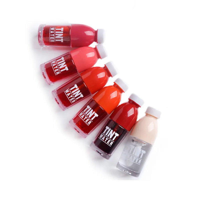 

6 Colors Lip Tint Water Long Lasting Waterproof Dyeing Liquid Lip Gloss Non-Stick Cup Lipstick Fruitee Lips Cosmetic Makeup Tool