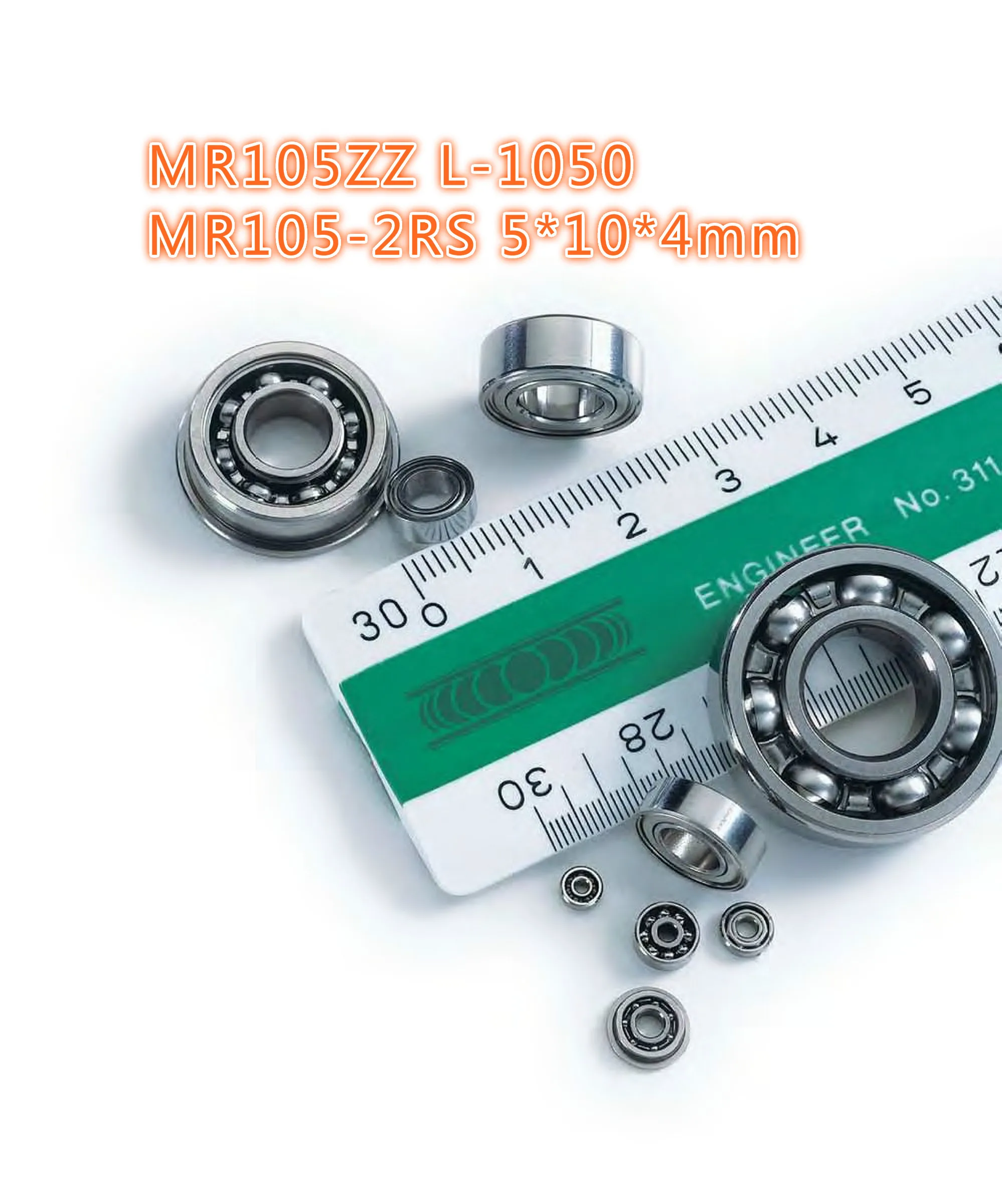 5 шт. микро подшипник MR105ZZ L-1050 MR105-2RS Размер 5*10*4 мм подшипники для transm JMC |