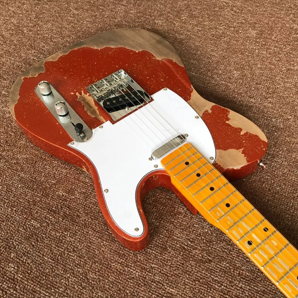 custom shop,classical TELE 6 Strings Maple fingerboard Electric Guitar,telecasterr gitaar relics by hands.Custom guitarra custom shop,classical TELE 6 Strings Maple fingerboard Electric Guitar,telecasterr gitaar relics by hands.Custom guitarra