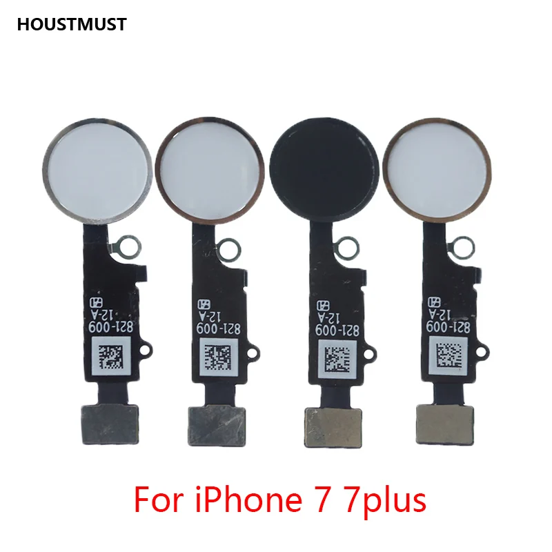 HOUSTMUST 1 шт. Кнопка основного меню с гибким кабелем для iPhone 5 5C 5S 6 6plus 6s Plus, 7, 7 plus, с кнопкой домой гибкий в сборе