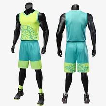 Взрослый возврат майка баскетбольная комплект пустой колледж костюмы дышащий мальчик баскетбол трикотаж униформы Индивидуальные