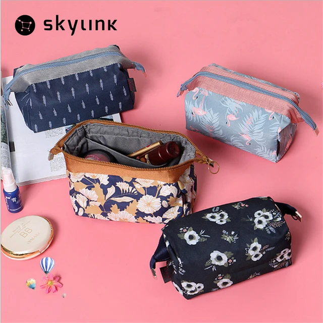 Young Fashion Travel Makeup Storage Bag Small Handbag Young Fashion Travel Makeup Storage Bag Small Handbag Waterproof Bags Cartoon Flower Case Toiletry