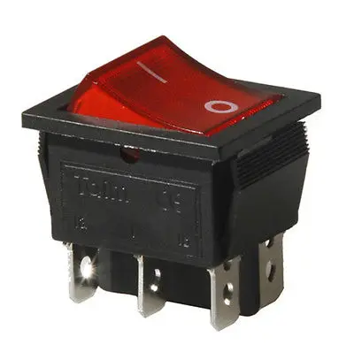 Lot5 Boat/Rocker Switch DPDT Red Indicator Light 2 Positions 6 Pin KCD4-202N | Обустройство дома