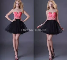 Mode Mädchen Sexy Liebsten Sweetheart Rosa Kurz Geschwollene Cocktailkleider YY92 TRIMMEN