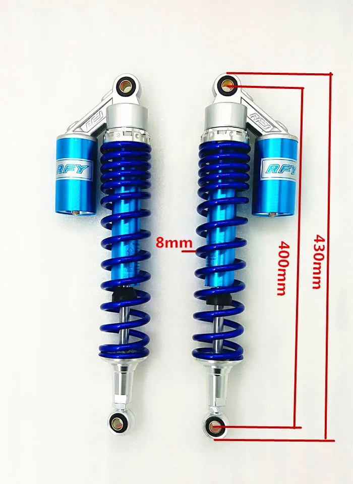 400 мм/410 мм/420 мм/430 мм/440 мм/450 мм мотоциклетный амортизатор подвески для HONDA HUSQVARNA YMAHA SUZUKI Kawasaki синий - Цвет: 400B